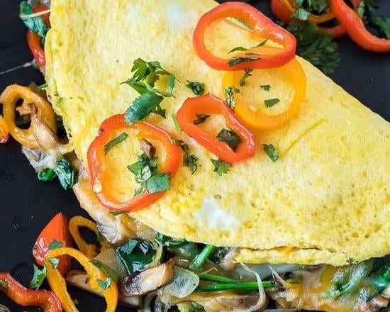 Veggie omelet.