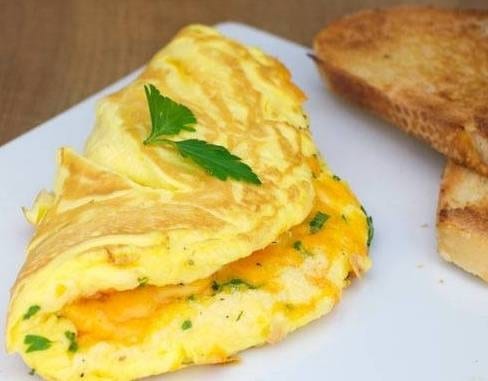 American cheese omelette.
